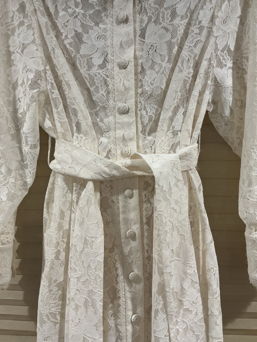 NWOT Zimmermann Cream Floral Lace Buttoned Midi Dress, Size AU 2 = M - Picture 5 of 10